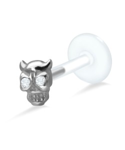Horny Skull Shaped Labrets Push-in LA-1002
